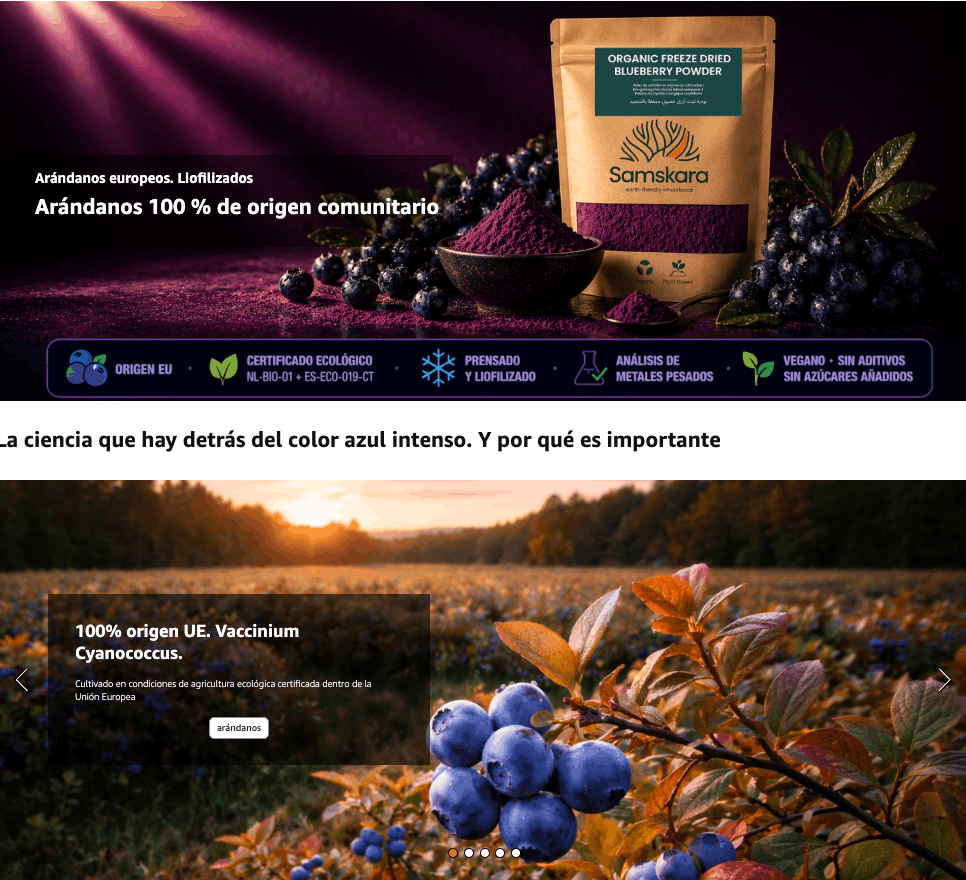 Arándano Nórdico En Polvo Bio - 150g | Fruta Deshidratada Ecológica, Snack Vegano Natural Sin Azúcares Añadidos_4