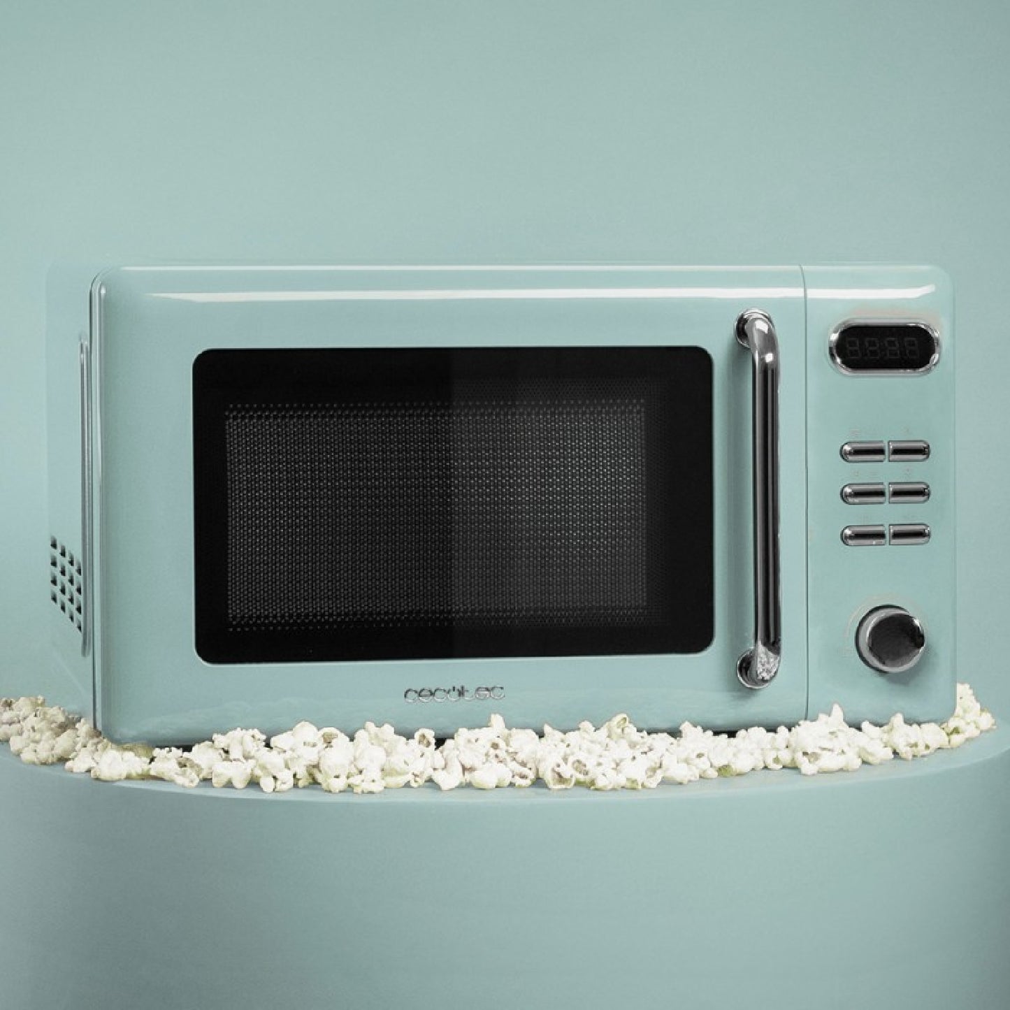 Microondas Digital Con Grill De 20 L Proclean 5110 Retro Green. 700 W En 5 Niveles, Temporizador Hasta 60 Mins, 8 Programas Y Modo Descongelación, D_2