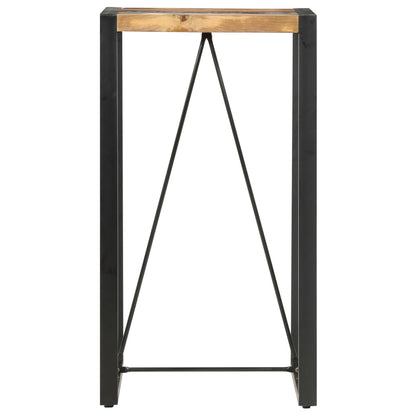 Mesa Alta De Cocina De Madera Maciza Reciclada 60x60x110 Cm_0