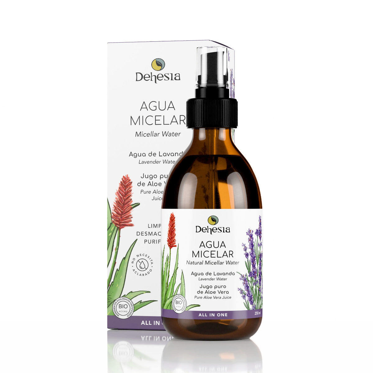 Agua Micelar Natural Bio | Limpiador Facial Y Desmaquillante Ojos_0