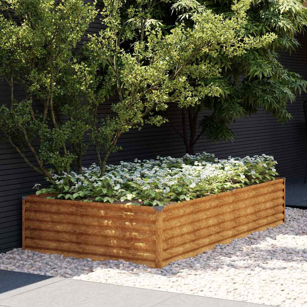 Jardinera Acero Corten 195x100x36 Cm_1