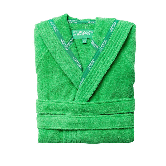 Albornoz Con Capucha M/l 360gsm 100% Algodón Verde Rainbow Be