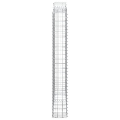 Cestas De Gaviones 3 Uds Forma De Arco Hierro 200x30x220/240 Cm_4