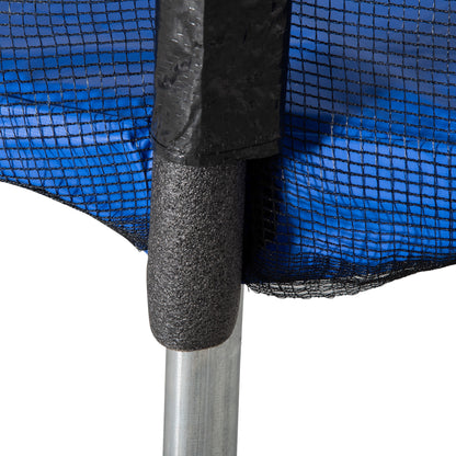 Homcom Cama Elástica Jardín Ø223 Cm Con Red De Seguridad Interior Exterior Azul_3