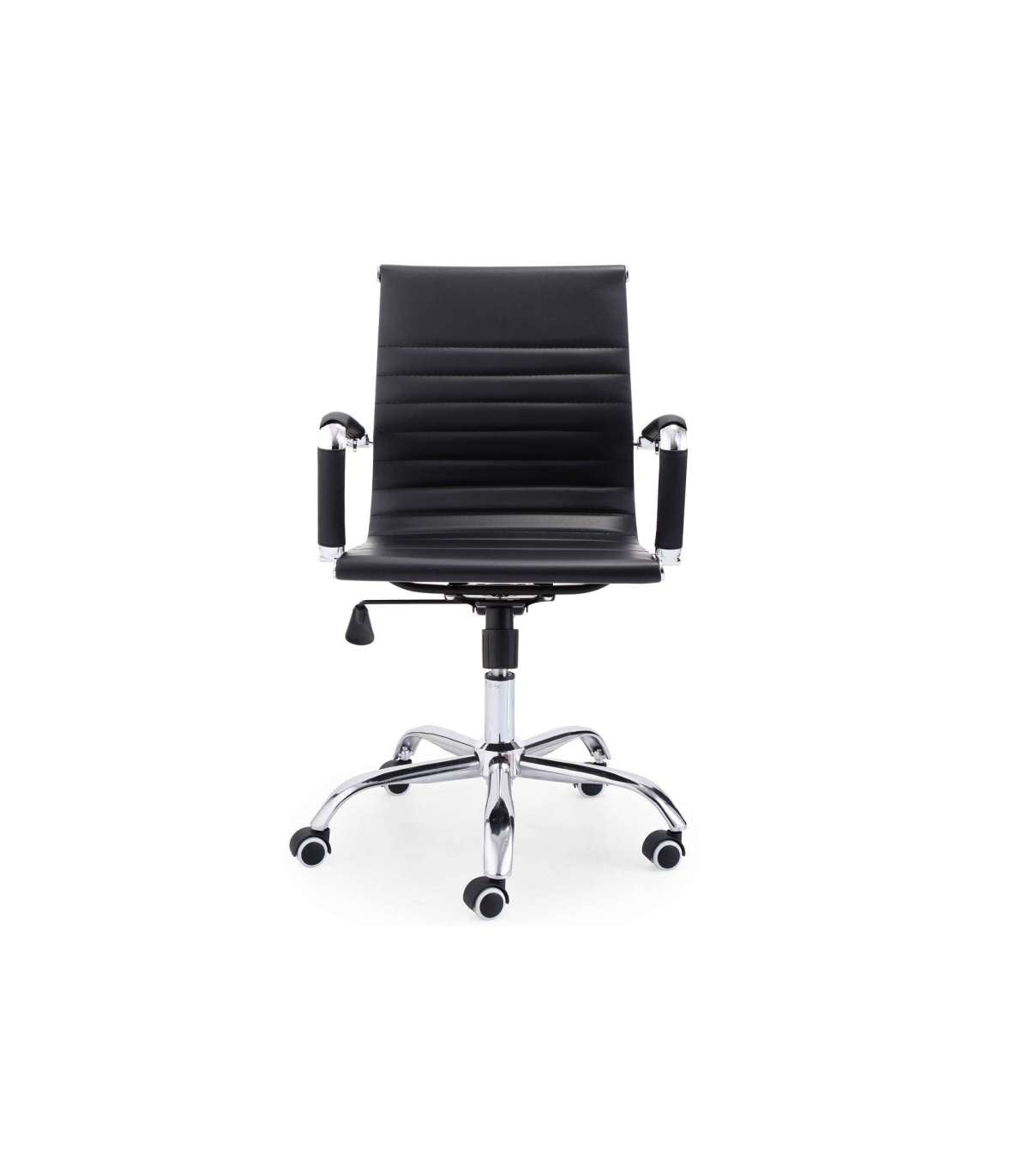 Silla De Escritorio Giratoria Lucy En Negro 89-99 Cm(alto)64 Cm(ancho)64 Cm(fondo)._1