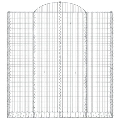 Cestas De Gaviones 5 Uds Forma De Arco Hierro 200x30x200/220 Cm_3