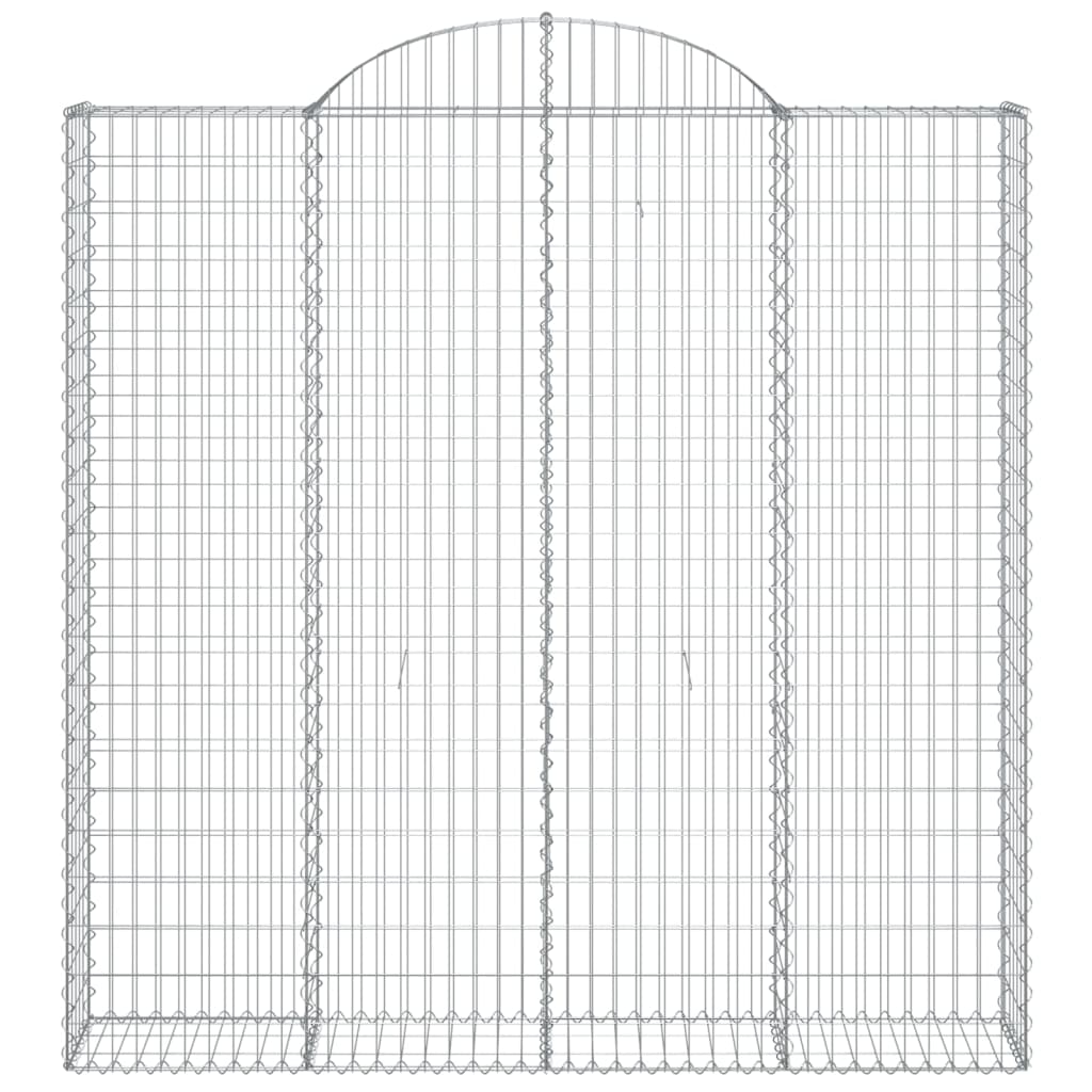 Cestas De Gaviones 3 Uds Forma De Arco Hierro 200x30x200/220 Cm_3