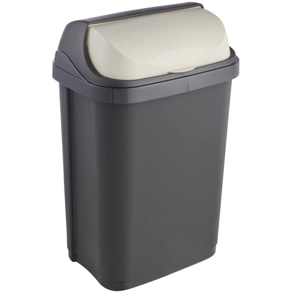 Cubo De Basura Con Tapa Deslizante, 10 L, Rasmus, Gris Grafito_0