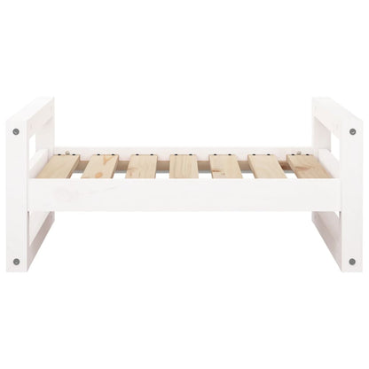 Vidaxl Cama Para Perros Madera Maciza De Pino Blanco 65,5x50,5x28 Cm_4