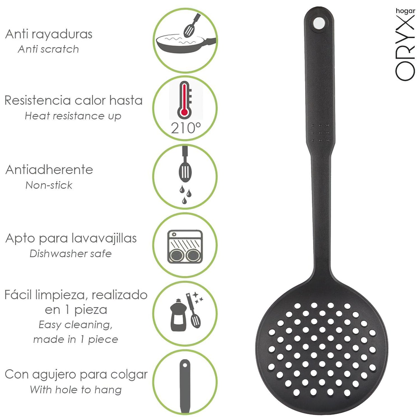 Espumadera Cocina Nylon Basic 33,5 X 11 Cm._0
