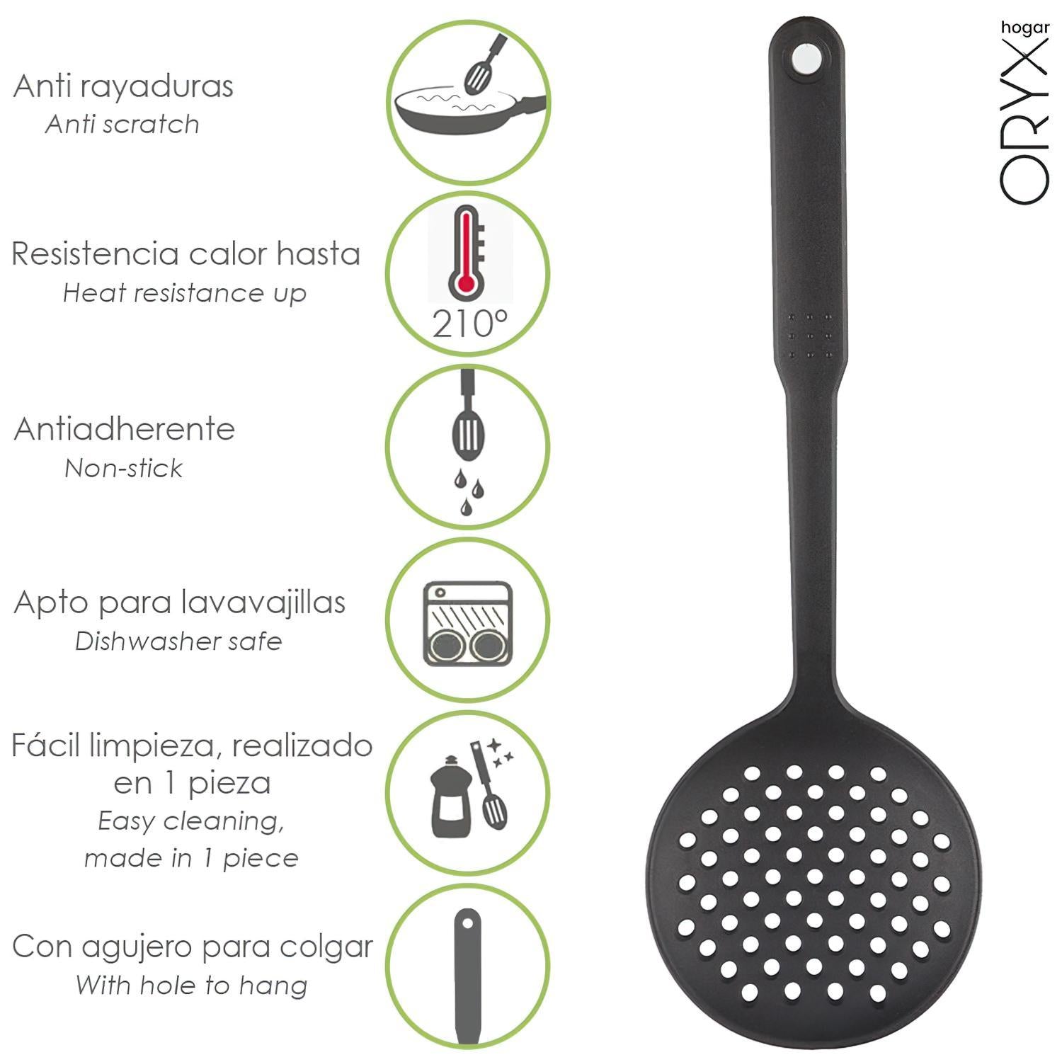 Espumadera Cocina Nylon Basic 33,5 X 11 Cm._0