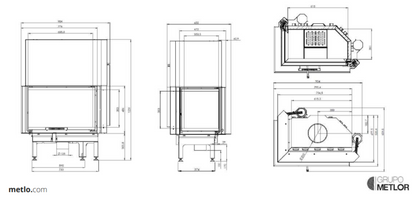 Insertables Con Ventilación A Leña Metlor Modelo Quina_4
