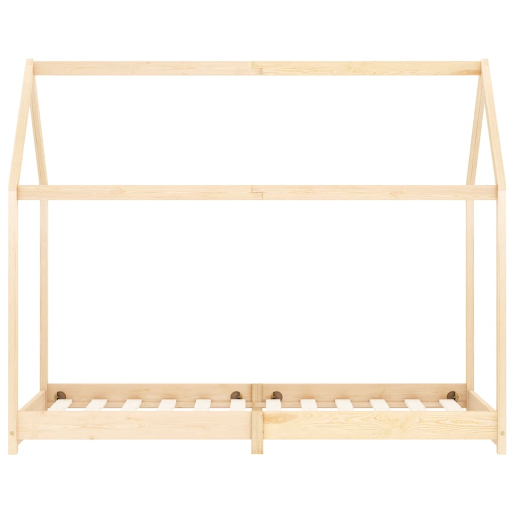 Estructura De Cama Infantil De Madera Maciza De Pino 90x200 Cm / Vetonek_3