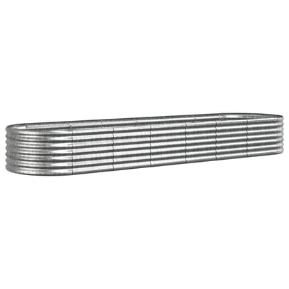 Jardinera Arriate Acero Galvanizado Plata 296x80x36 Cm_0
