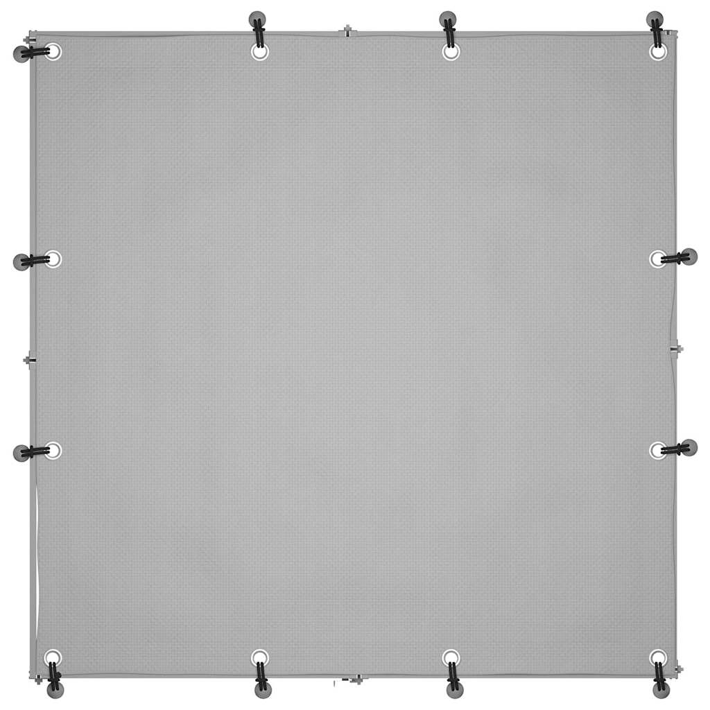 Perrera De Acero Plateado 10x110x110 Cm_5