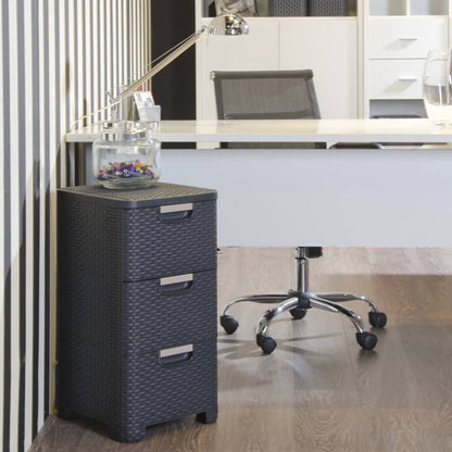Curver Cajonera Style Gris Antracita 3x14 L_1