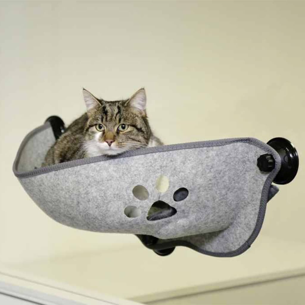 Kerbl Cama De Gatos Para Ventana Filzino Gris 70x26x26 Cm_3