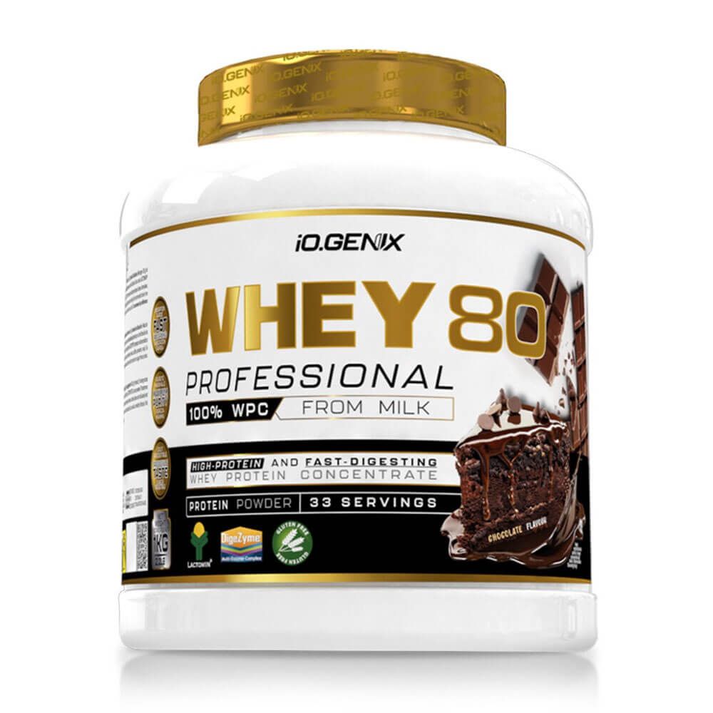 Whey 80 Profesional - 1kg - Chocolate - Proteina De Suero Whey - Io.genix_0
