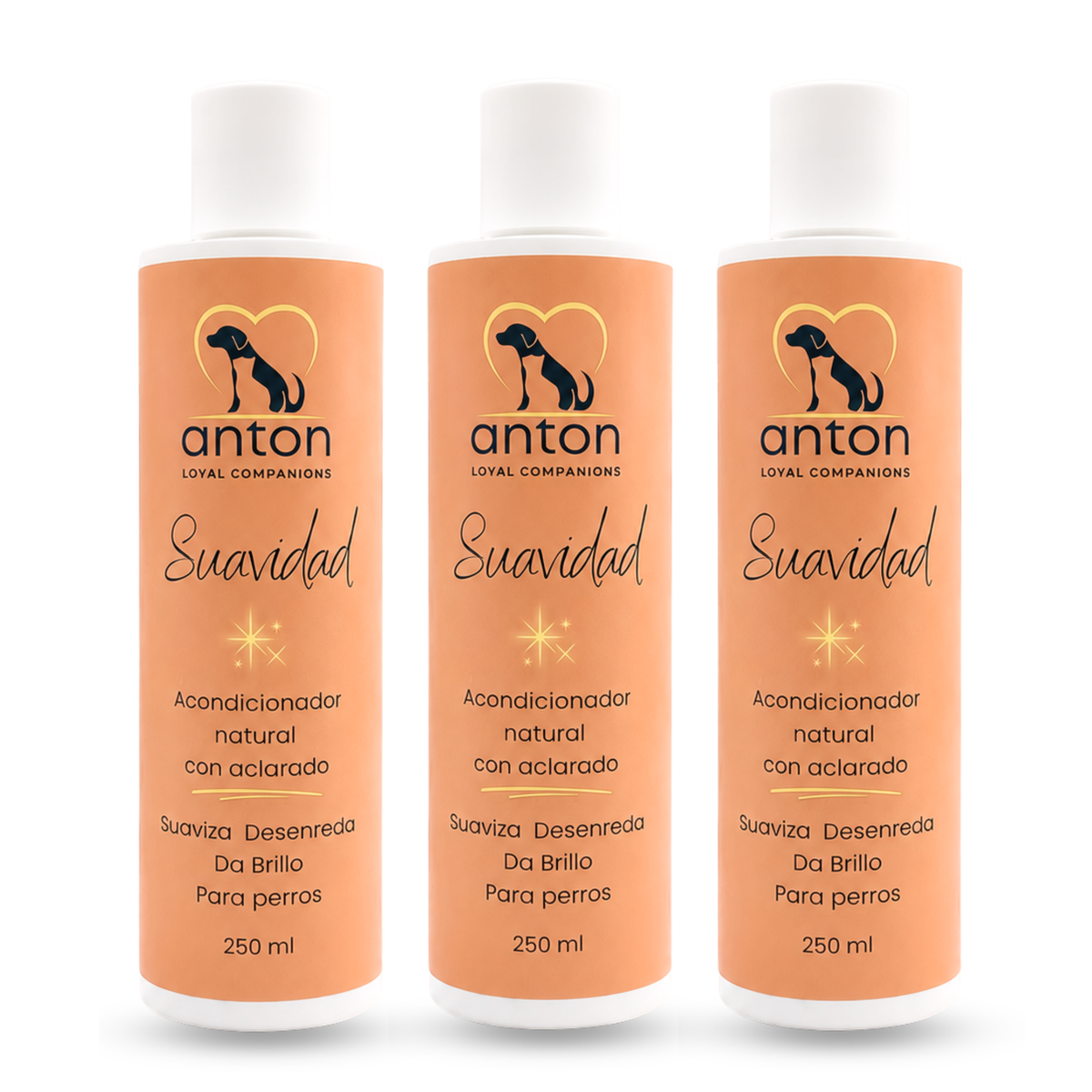 Acondicionador natural para el cuidado del pelaje de perros – Pack 3 x 250 ml_0