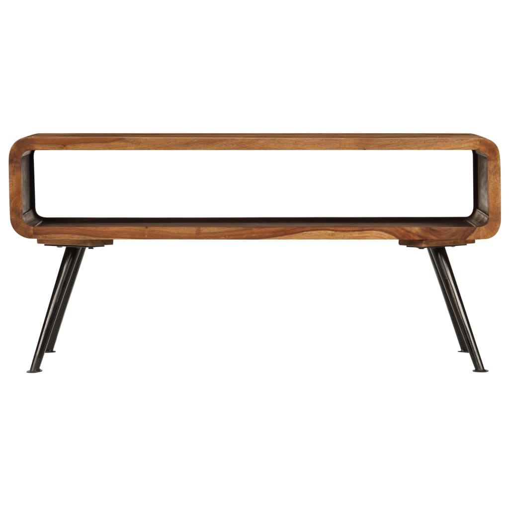 Mesa De Centro De Madera Maciza Sheesham 95x40x45 Cm_1