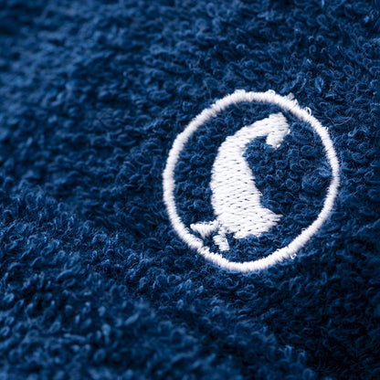 Albornoz Azul Marino L/xl 320gsm 100% Algodón Con Logo Bordado El Ganso_2