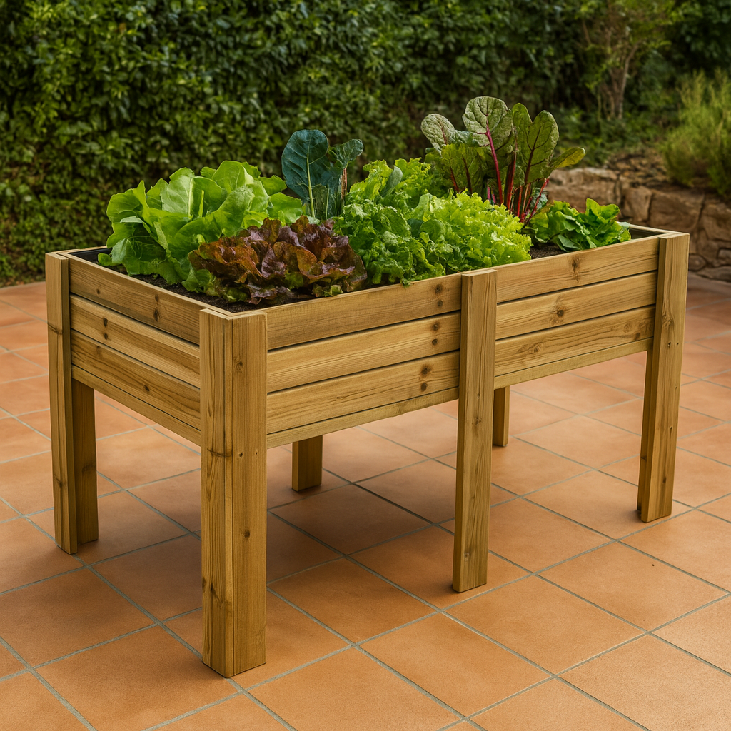Mesa De Cultivo Bora Profunda 30cm Vidahuerto 150x80x80 Cm._1