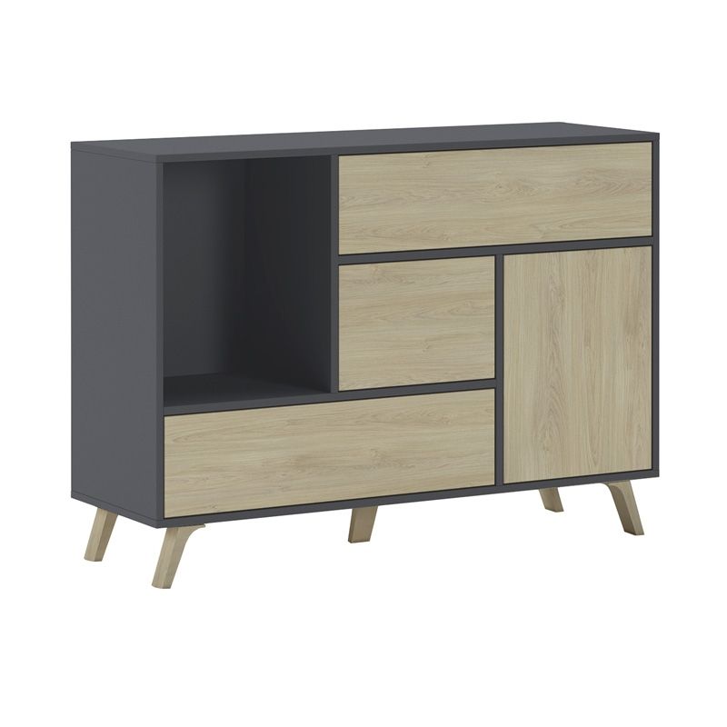Aparador Wind Melamina, Gris, 119,9 X 85,6 X 39,6_0