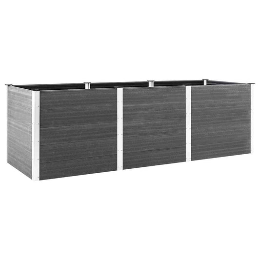 Arriate Elevado De Wpc Gris 300x100x91 Cm_0