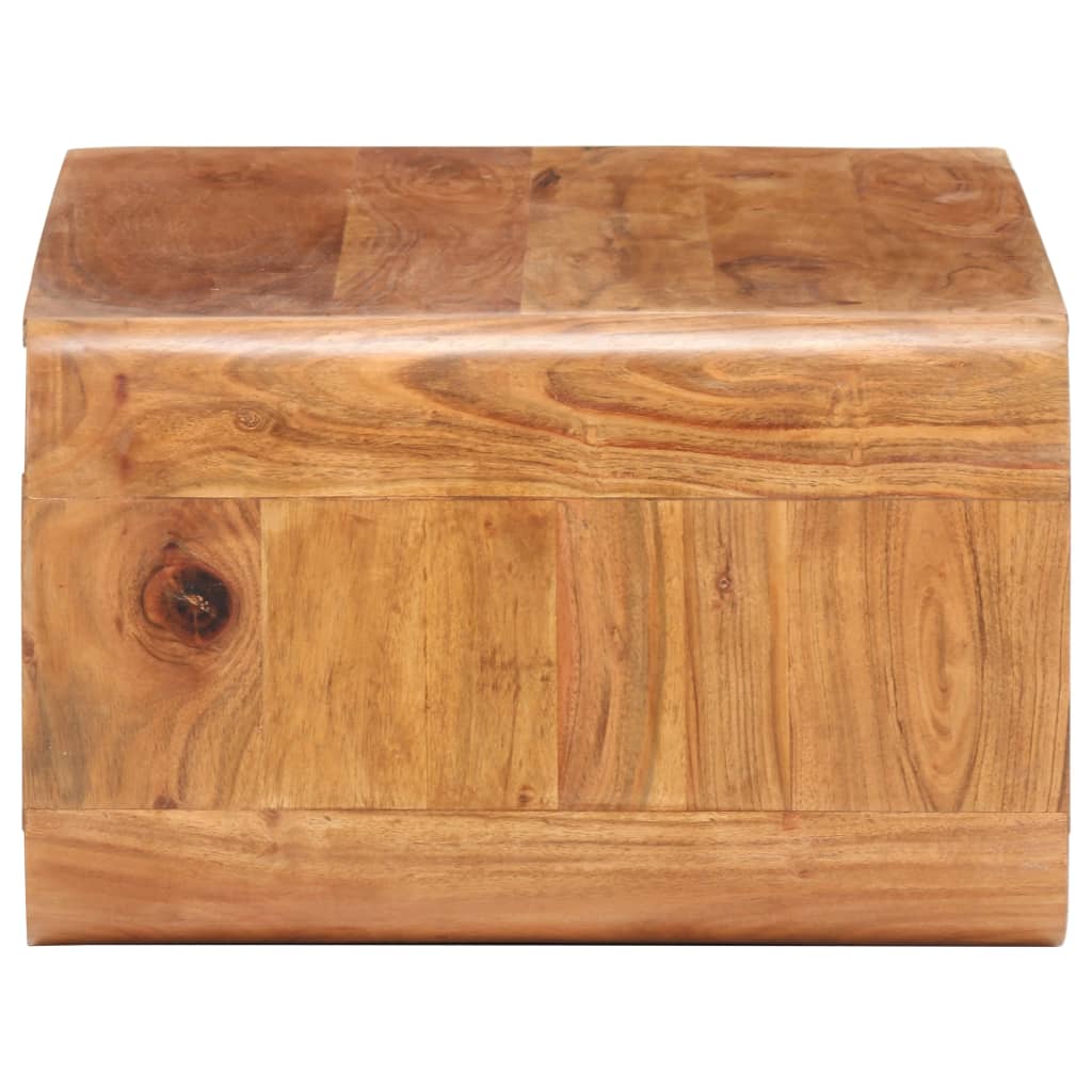 Mesa De Centro De Madera Maciza De Acacia 90x50x30 Cm_1