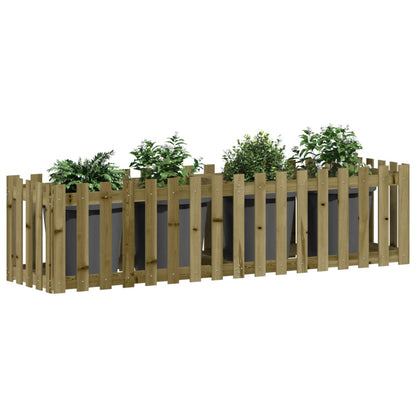 Arriate Elevado Jardín Valla Madera Impregnada Pino 200x50x50cm_2