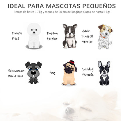 Pawhut Sofá Cama Para Perros De Ratán Pe Cojín Lavable Hogar Interior_5