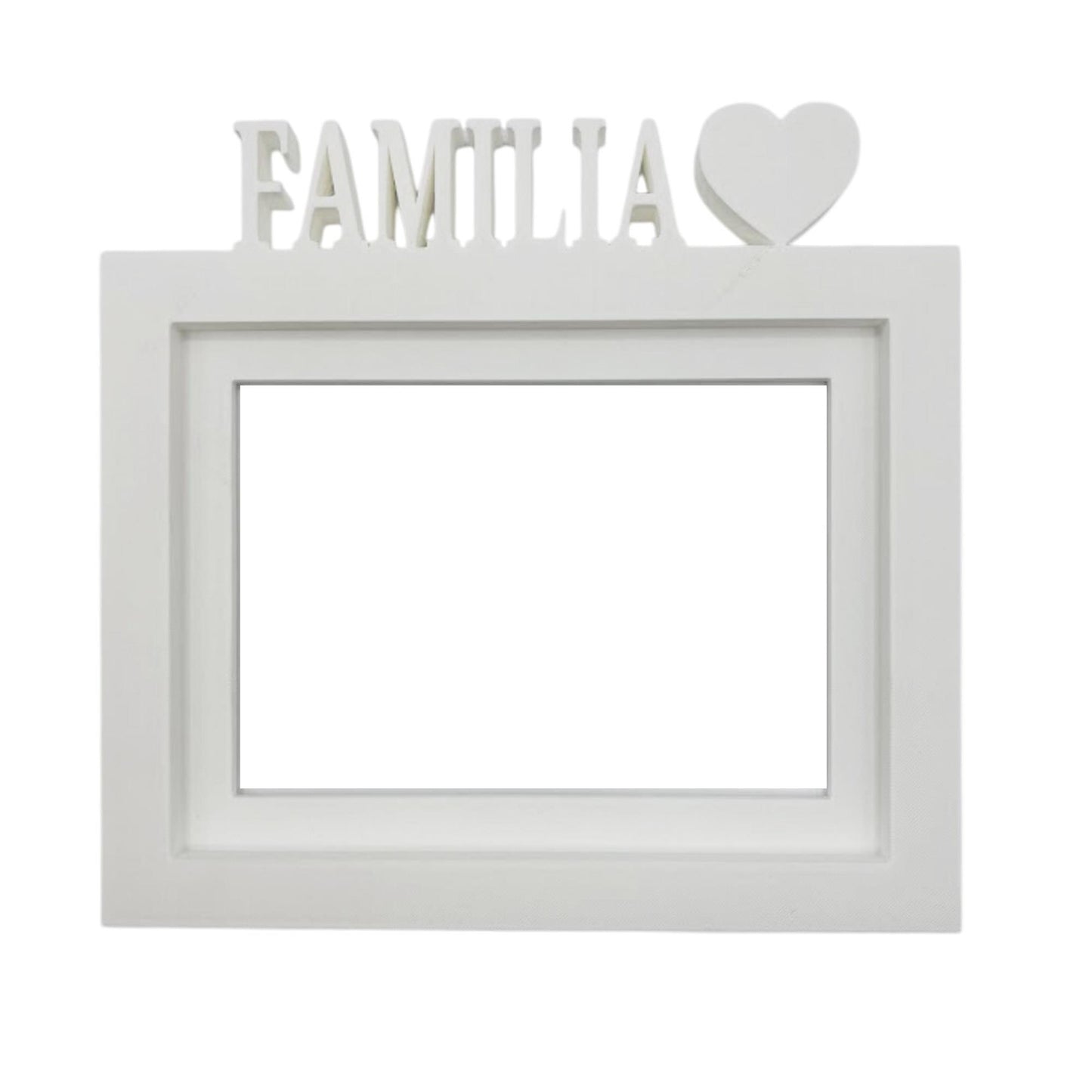 Marco De Fotos Mesa O Pared Modelo Familia 24x22.5cm Para Fotos 15x20cm Blanco_0