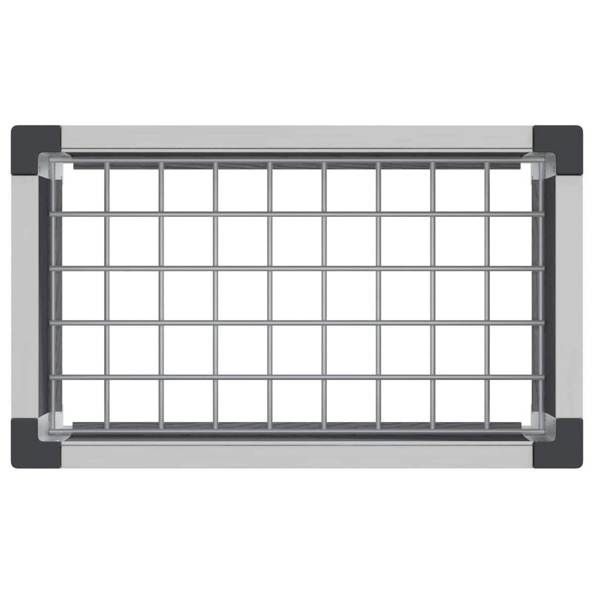 Arriate Elevado Gris 50 X 30 X 22 Cm Wpc Y Aluminio_4