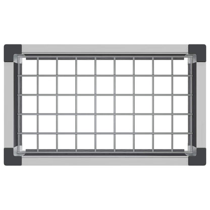 Arriate Elevado Gris 50 X 30 X 42 Cm Wpc Y Aluminio_4