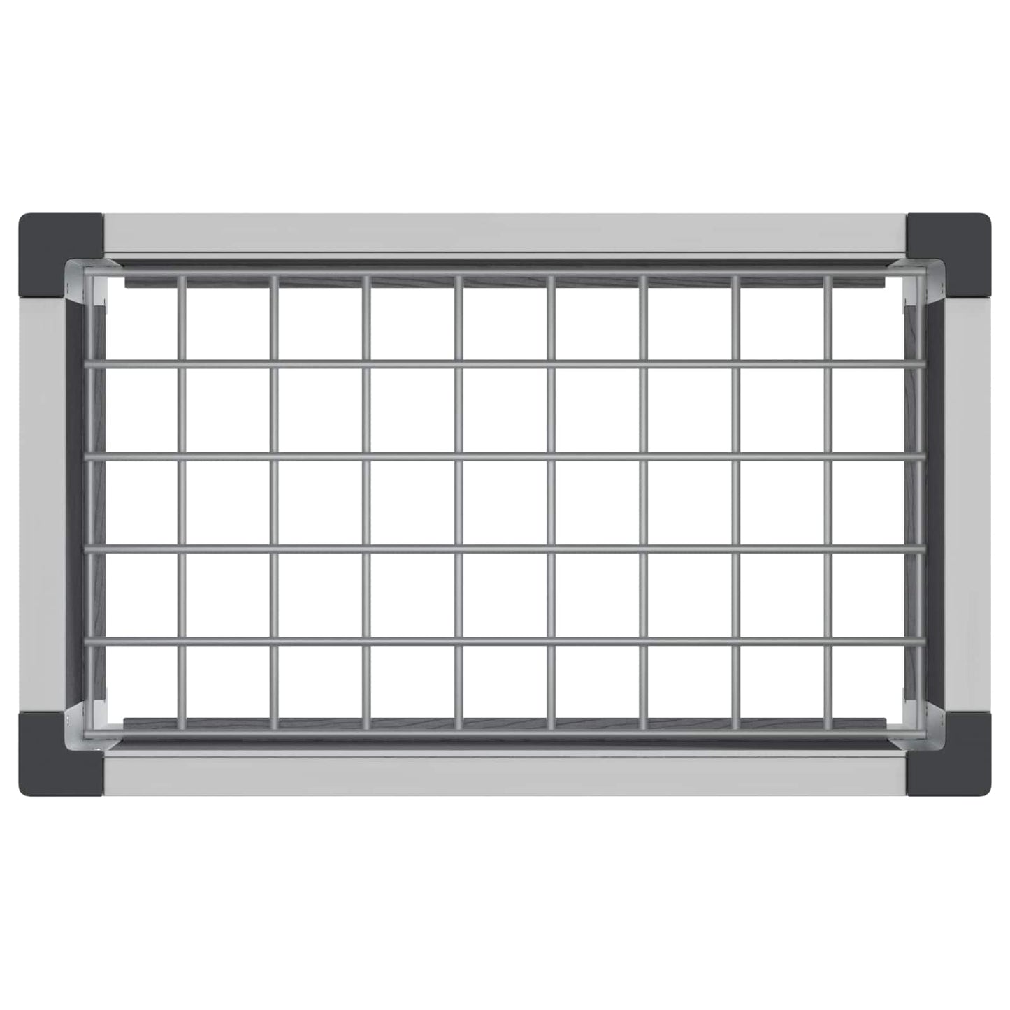 Arriate Elevado Gris 50 X 30 X 22 Cm Wpc Y Aluminio_4