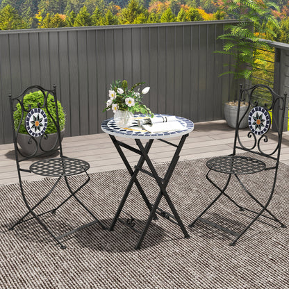 Outsunny Conjunto De Jardín Exterior De 3 Piezas Para Terraza Patio Multicolor_1