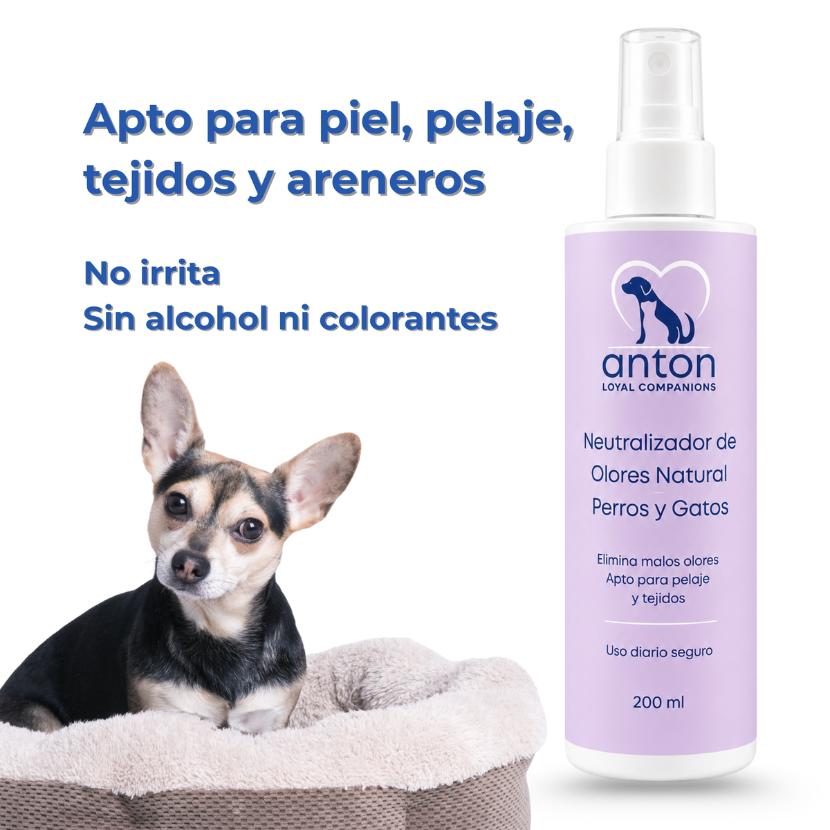 Spray natural neutralizador de olores para perros y gatos – Pack 3 x 200 ml_2