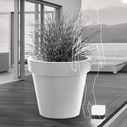 Maceta Lexo Round 92l., Dimensiones (mm) 600x600x550, Color Blanco