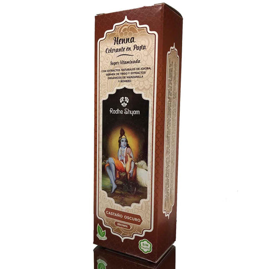 Pasta de Henna Radhe Castanho Escuro 200 Ml Radhe