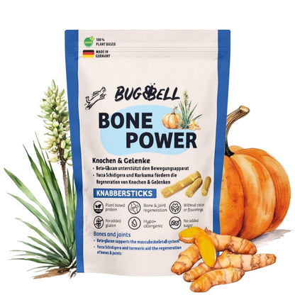 BugBell BonePower Snack blando para perros 12×60 g – apoyo para huesos y articulaciones_0