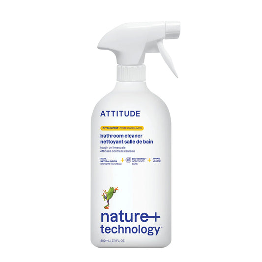 Spray de limpeza anti-calcário para casa de banho Attitude Citrus 800 ml