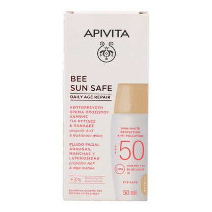 Reparación Antiedad Diaria con Color SPF50 Apivita 50 ml