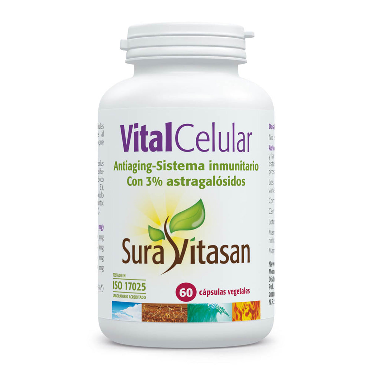 Vital Cellular, Sura Vitasan, 60 cápsulas