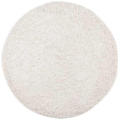 Alfombra Peluda De Pelo Largo Moderna Pamplona Crema Ø 100 Cm / Vetonek_3