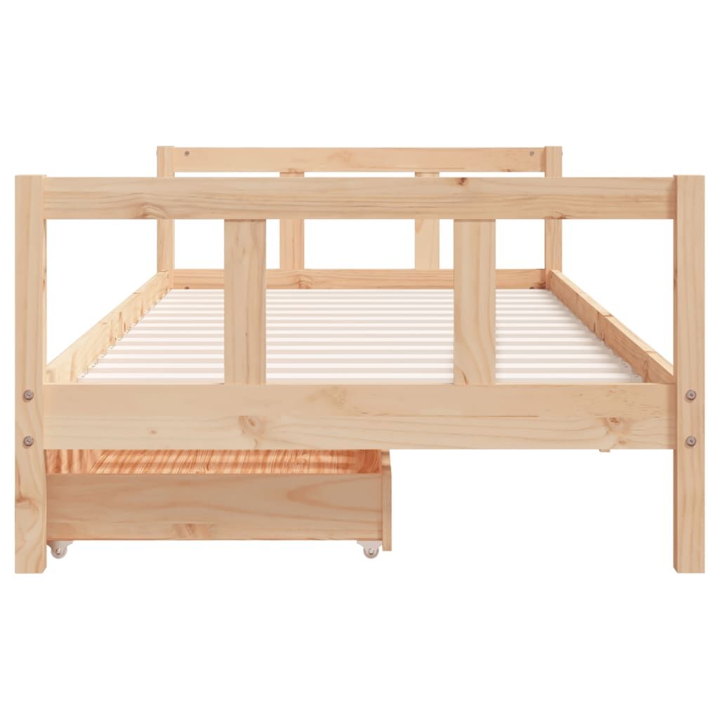 Vidaxl Estructura De Cama Para Niños Con Cajones Madera Pino 90x200 Cm_4