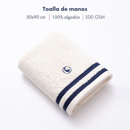 Toalla De Manos En Color Crudo 50x90cm 100% Algodón 500gsm El Ganso_1