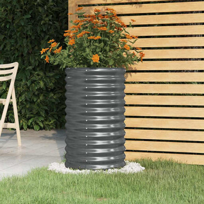 Jardinera Acero Galvanizado Antracita 40x40x68 Cm_1