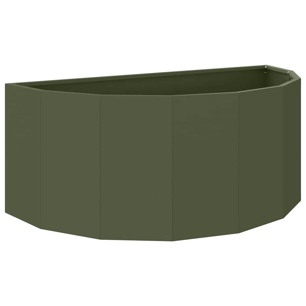 Jardinera Verde Oliva 90 X 45 X 35 Cm Acero_0