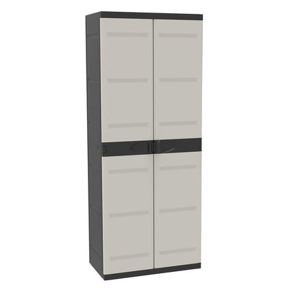 Armário de Vassouras 70 cm Titânio Plastiken Preto