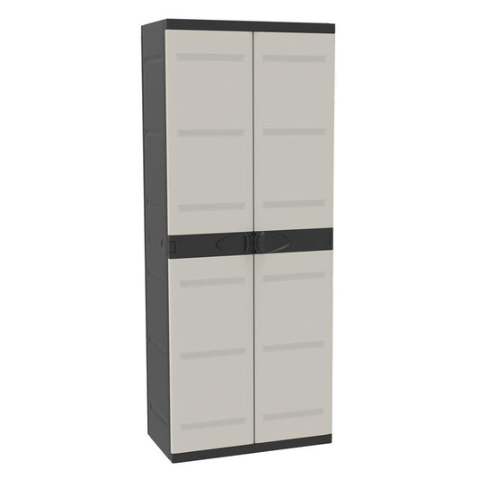 Armário de Vassouras 70 cm Titânio Plastiken Preto